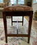 Antique English Silk Upholstered Bench - 6