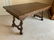 Antique Oak Trestle Style Desk Table - 10