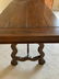 Antique Oak Trestle Style Desk Table - 11
