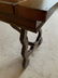 Antique Oak Trestle Style Desk Table - 2
