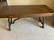 Antique Oak Trestle Style Desk Table - 3