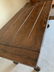 Antique Oak Trestle Style Desk Table - 8