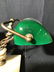 Double Shade Marble Base Bankers Lamp - 10