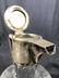 Frosted Glass Pitcher W Metal Spout & Handle - 10