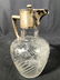 Frosted Glass Pitcher W Metal Spout & Handle - 2