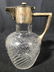 Frosted Glass Pitcher W Metal Spout & Handle - 5