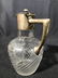 Frosted Glass Pitcher W Metal Spout & Handle - 6