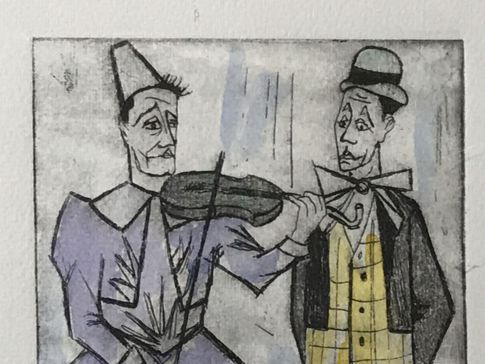 Bernard Buffet (1928-1999) Signed Ltd Ed Litho: Bernard Buffet (1928-1999) signed Limited edition lithograph on heavy weight paper, signature in the lower right corner reads Bernard Buffet, edition in the lower left corner reads iv/xxx, faded stamp