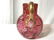 Hand Painted Floral Bohemian Art Glass Pitcher - 4