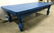 Vintage Blue Carved Wooden Coffee Table