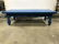 Vintage Blue Carved Wooden Coffee Table - 2