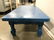 Vintage Blue Carved Wooden Coffee Table - 4