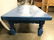 Vintage Blue Carved Wooden Coffee Table - 5