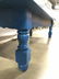 Vintage Blue Carved Wooden Coffee Table - 6