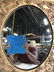 Vintage Gold Toned Gilt Frame Wall Mirror - 9
