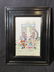 Hand Painted Framed Chinese Porcelain Tile - 2