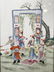 Hand Painted Framed Chinese Porcelain Tile - 3