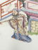 Hand Painted Framed Chinese Porcelain Tile - 8
