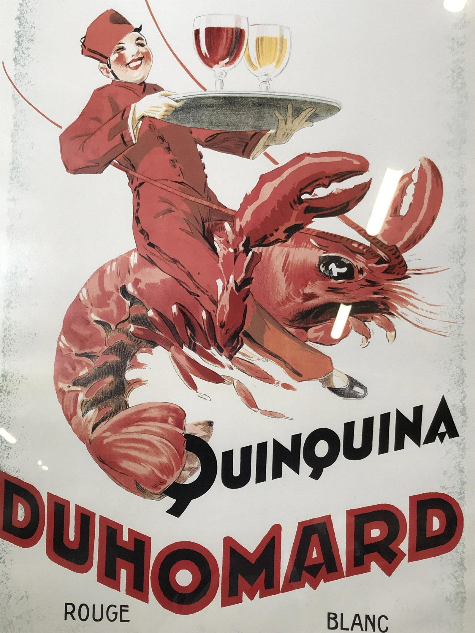 Vintage Quinquina Offset Lithograph Advertisement: Vintage quinquina offset Lithograph advertisement, signature printed in the upper right corner Reads Dore, text along lower left border reads ‘Affiches-Camis-Paris 59 B de Strasbourg Mod. Dep N’ 2