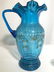 Set 4 Hand Crafted Art Glass Pitcher & Glasses