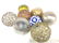 Lot 8 Decor Table Spheres, Mixed Materials