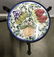 Vintage Metal Tile Top Plant Stand - 2