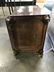 Pair Vintage Carved Wooden Curtained Side Tables - 12