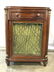 Pair Vintage Carved Wooden Curtained Side Tables - 2