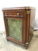 Pair Vintage Carved Wooden Curtained Side Tables - 7
