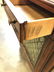 Pair Vintage Carved Wooden Curtained Side Tables - 9