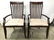 Pair Vintage Wooden End Chairs
