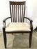 Pair Vintage Wooden End Chairs - 2