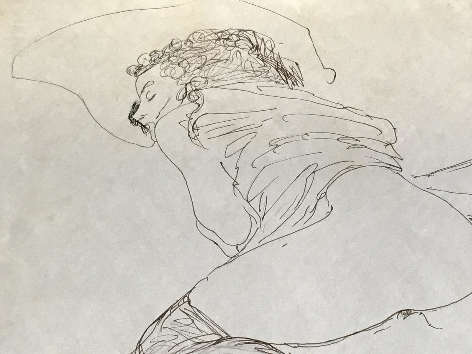 Unknown Artist Pen on Paper: Unknown Artist pen on paper IN THE STYLE OF Gustav Klimt, Please Note: All lots that do not carry established documented provenance nor any past record of auction history record are described in the c