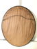 Vintage Oval Shaped Carved Wooden Mirror - 7