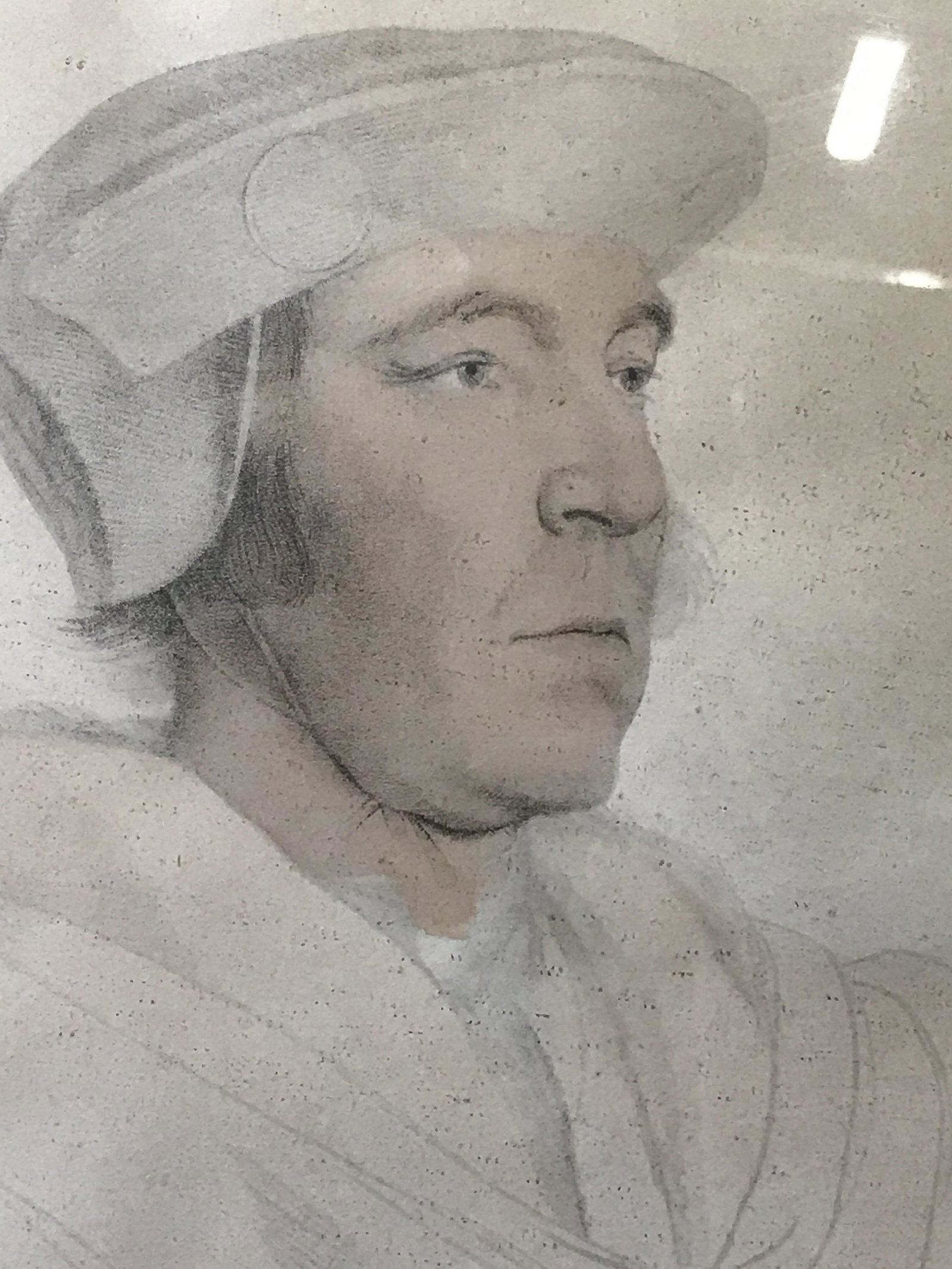 Lithograph of Fitz Williams Earl of Southampton: Lithographic portrait of Fitz Williams Earl of Southampton, title in the upper right corner, subject a sketch of the earl’s portrait, white matting, tan wooden frame, measures 17 inches tall by 13 i