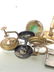 Dresser Valet Wood Box with Vintage Accessories - 7