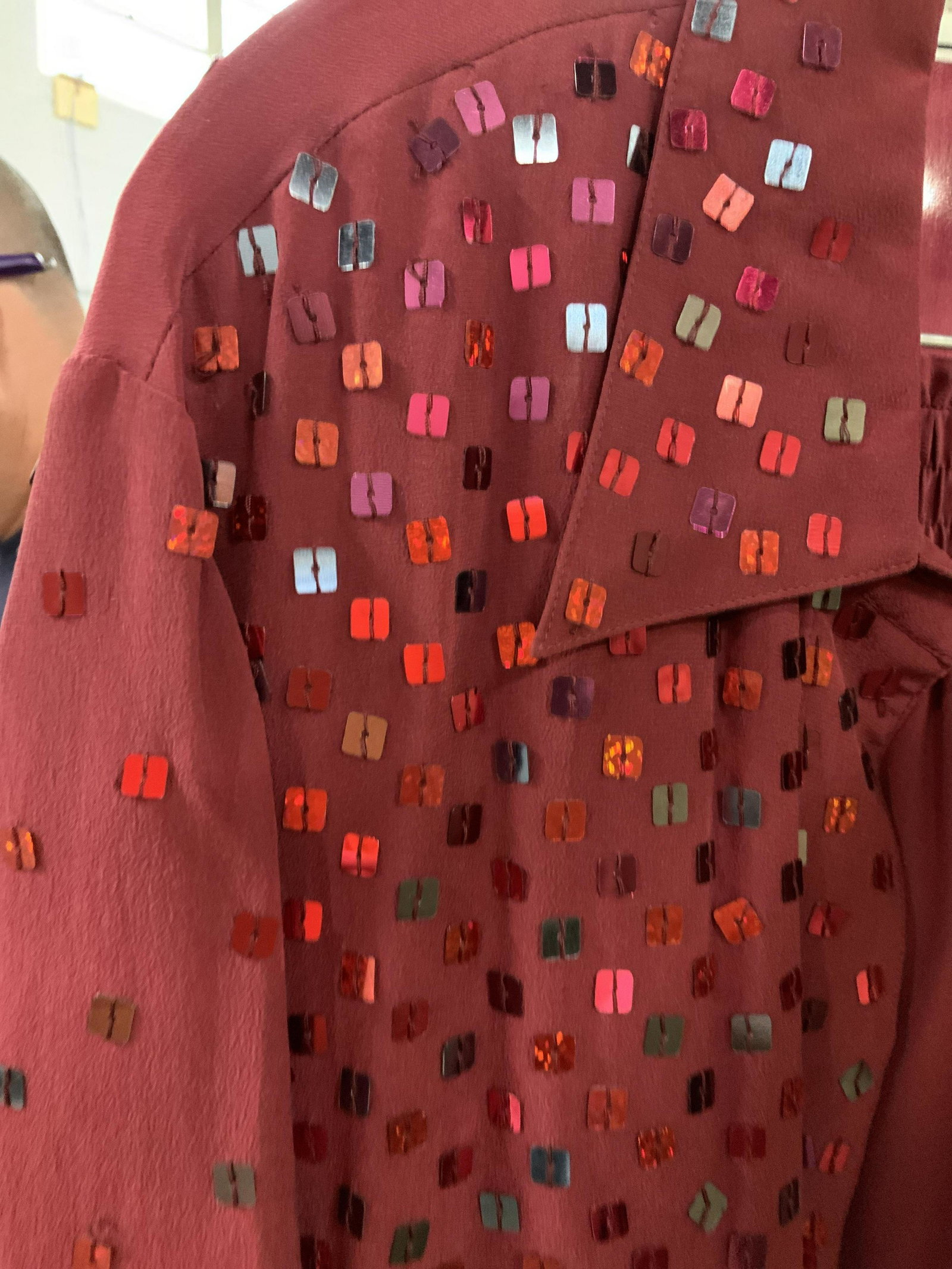Group Lot Vintage and More Clothing Collection: Property of New York City Estate and former Tiffany and Company exec who dressed for work, clothing from 70’s 80’s evening wear, sweater slack sets, tops, blouses, dresses, at home wear, Christmas