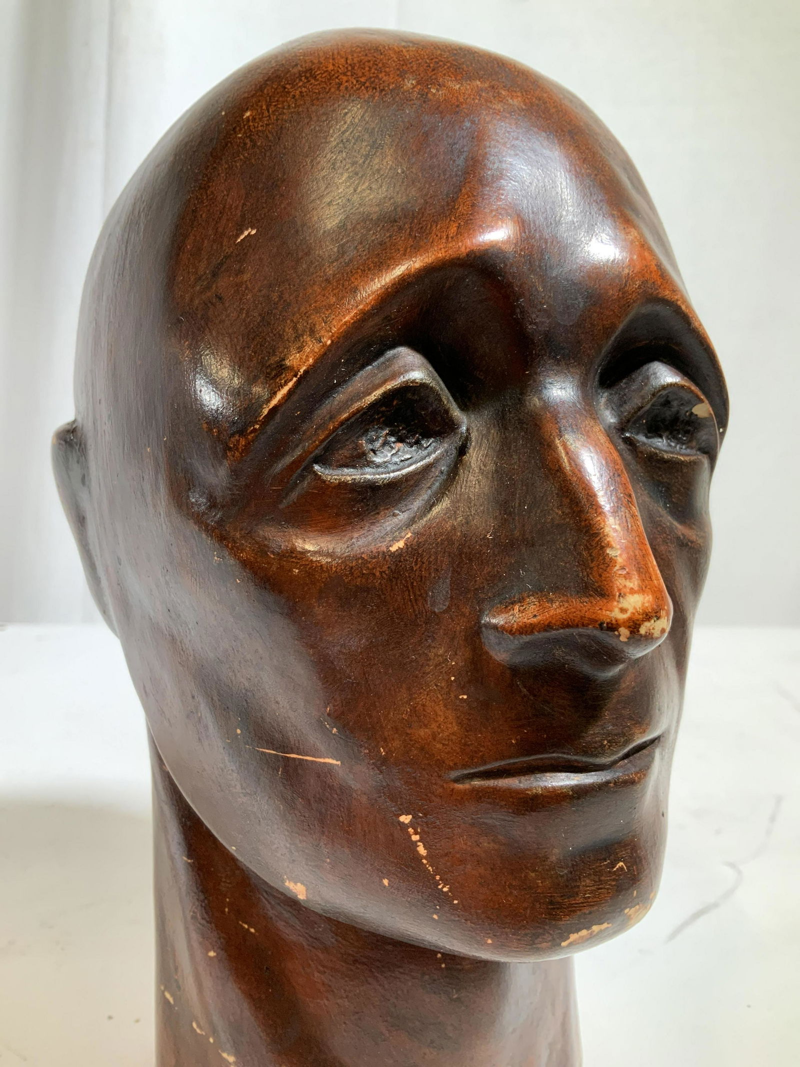 Mid Century Bust Sculpture Signed Modernist Style (1 of 13)