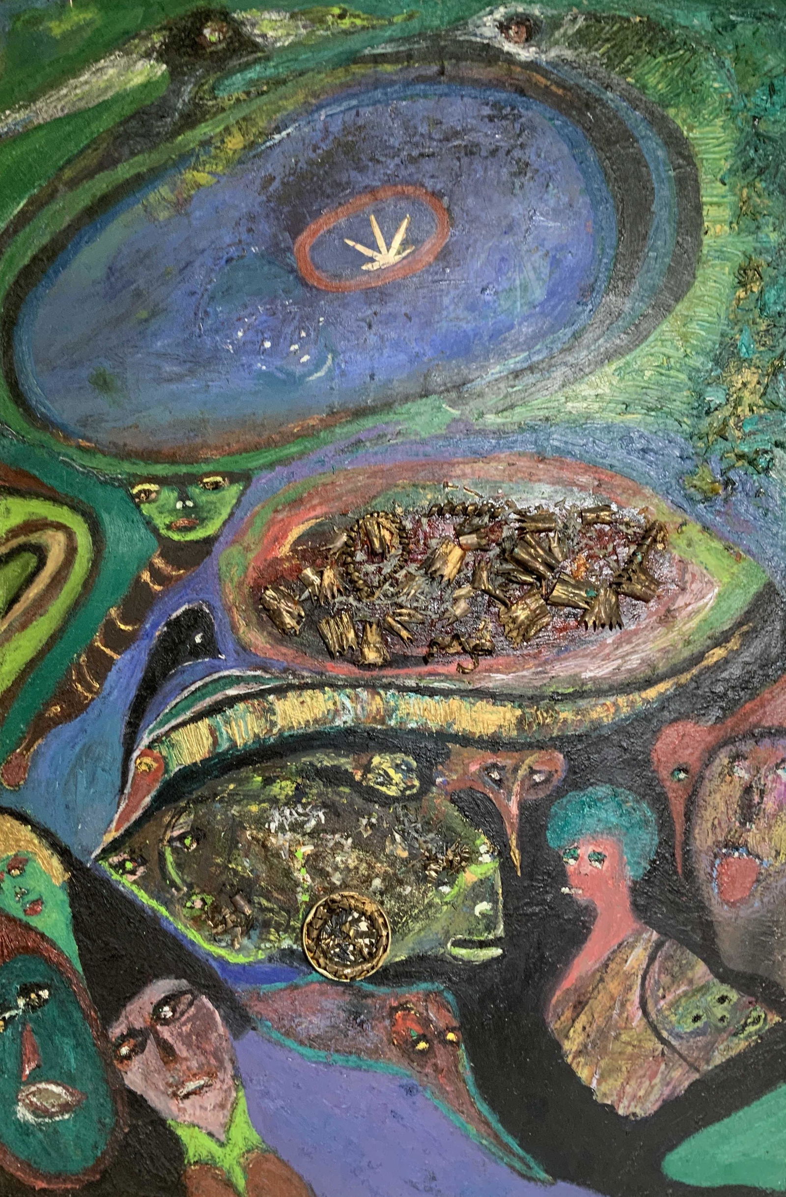 Goodman Mixed Media Abstract Oil Painting (1 of 13)