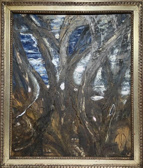 Mid Century Signed Landscape Oil on Canvas Board (1 of 18)