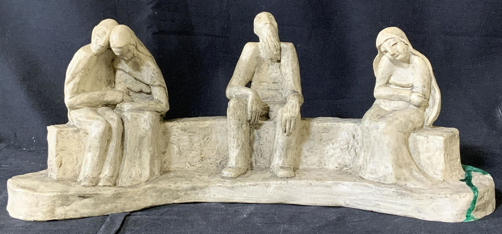 Multi Figure Men and Women Plaster Sculpture 1961 (1 of 16)