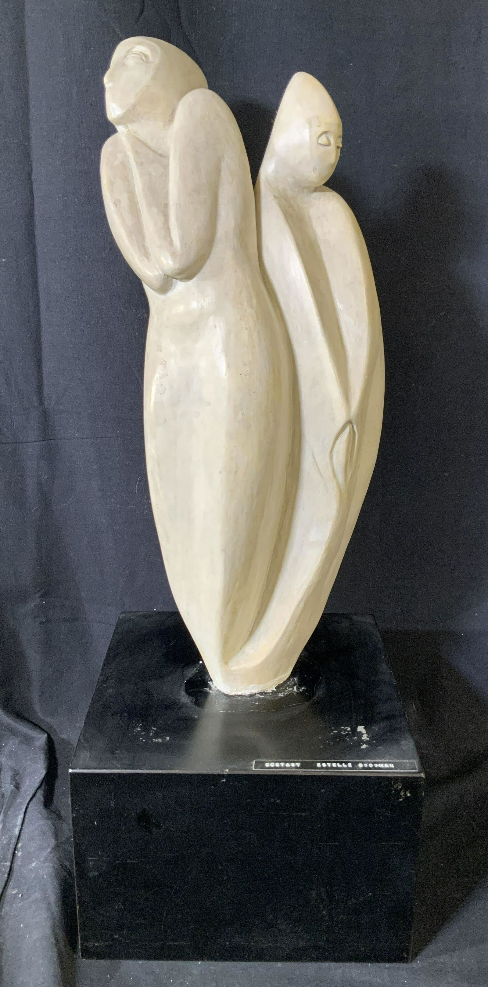 Mid 20th C Abstract Plaster Figural Sculpture (1 of 20)