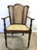 Lot 2 Vintage Carved Wooden End Chairs - 8