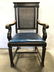 Pair Caned Antique Carved Wooden Chairs - 2