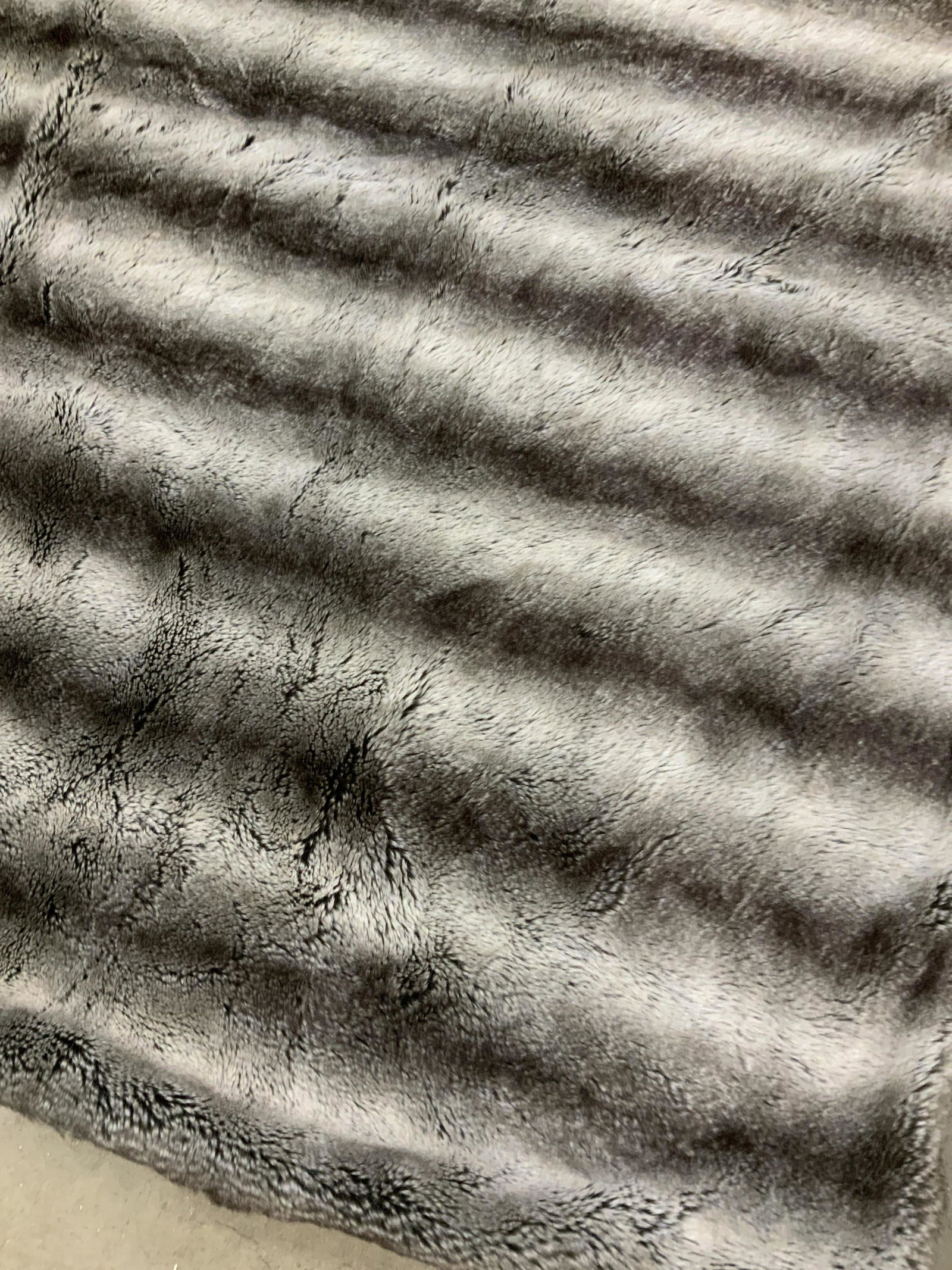 West Elm Faux Fur Throw Blanket: Toss blanket, throw blanket, decorative accessory, west elm, measures app 47 by 60 inches, good condition, property of New York City Stager