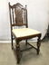 Antique Carved Wooden Side Chair - 2