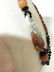 Red Jade Beaded Necklace. Carved Pendant - 10