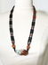 Red Jade Beaded Necklace. Carved Pendant - 8