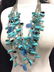 Handmade Multi Strand Bead Statement Necklace - 11