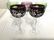 Lot 5 Bohemian Art Glass Wine Glasses - 2